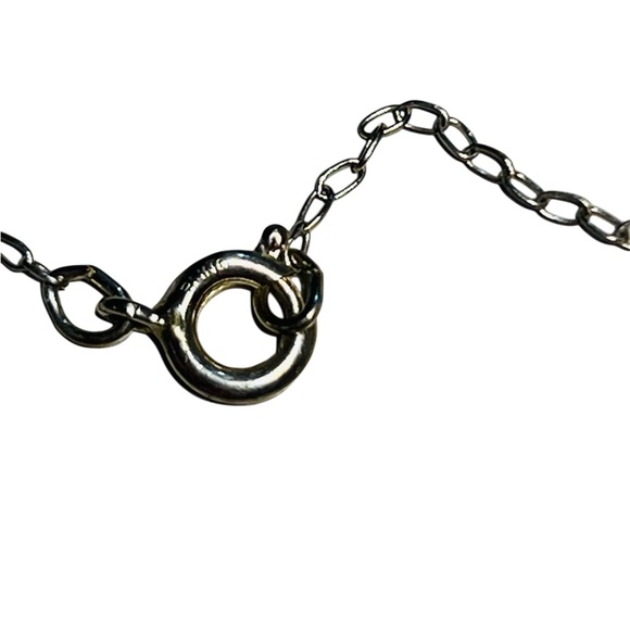 Sterling Silver Multicolor Gemstone Cross Pendant Necklace 20 inch - Picture 7 of 7